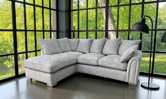 Chiswick LHF Silver Corner Sofa