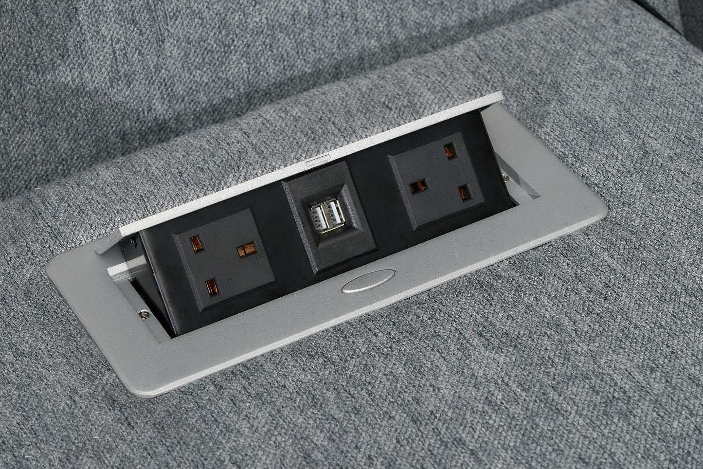 Linden Grey Electric Recliner Corner Sofa