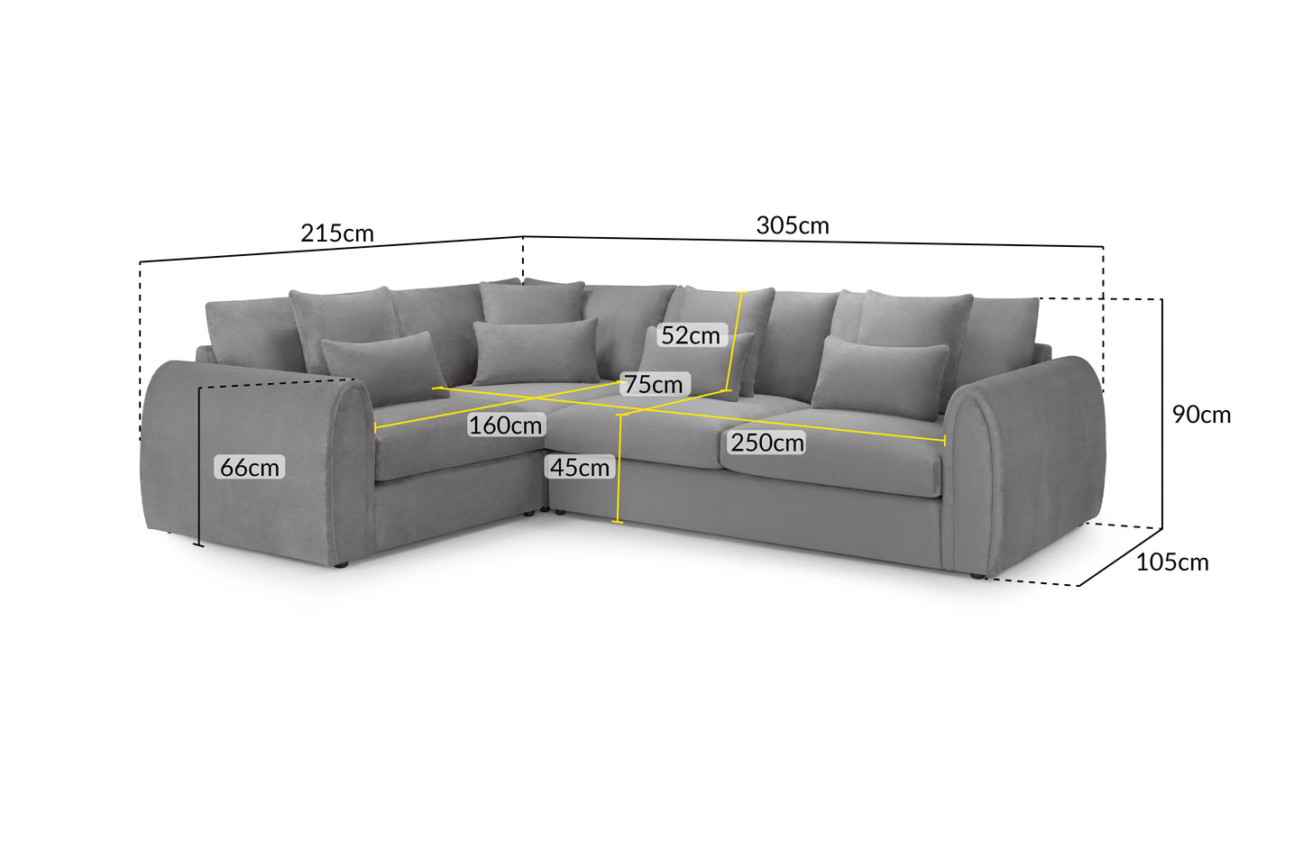Mirabel LHF Corner Sofa