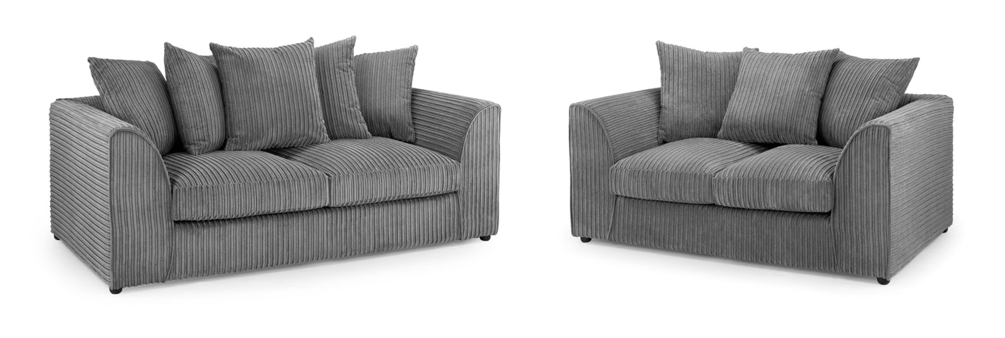 Jumbo Cord 3+2 Seater Sofa Set