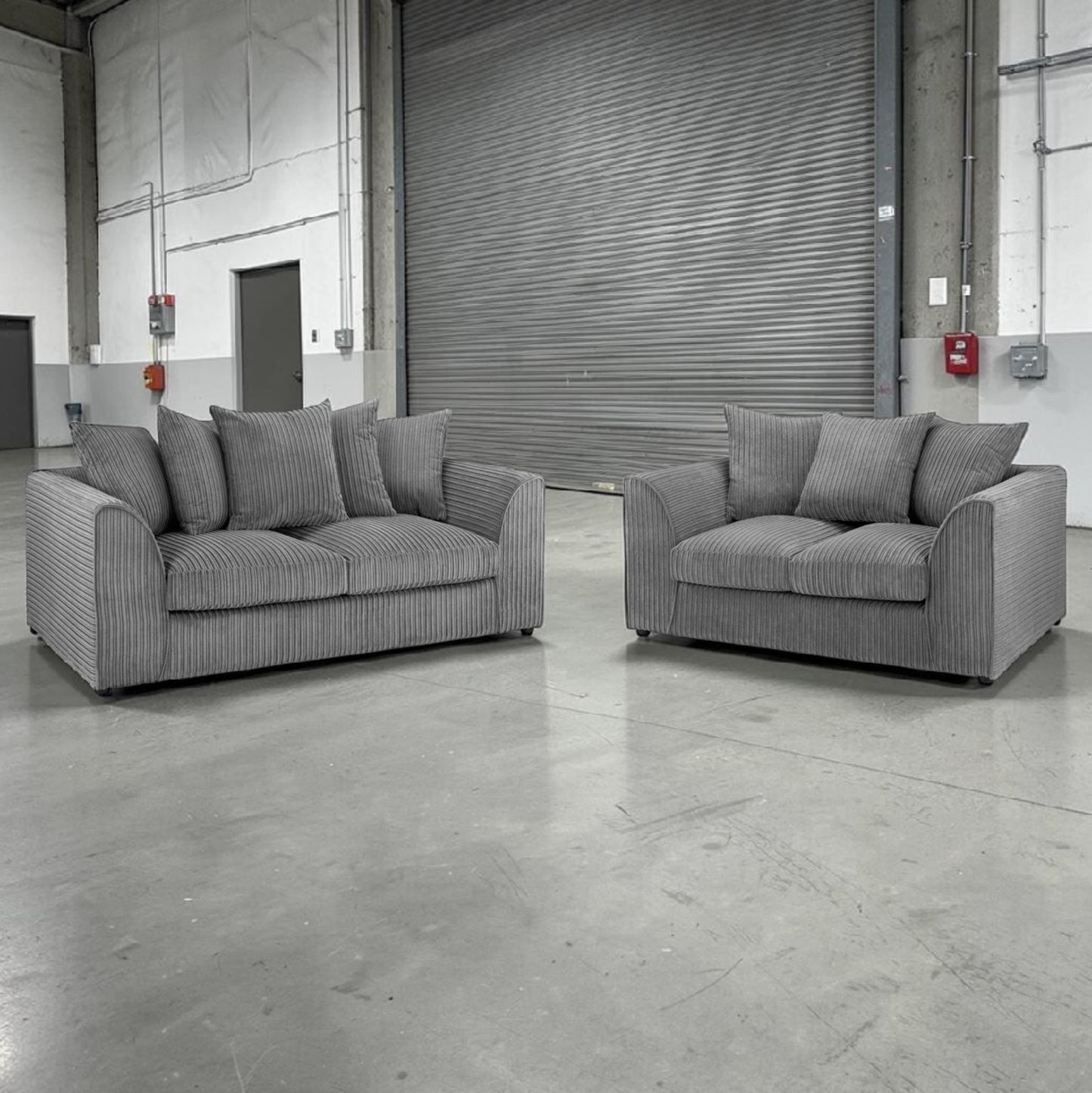 Jumbo Cord 3+2 Seater Sofa Set