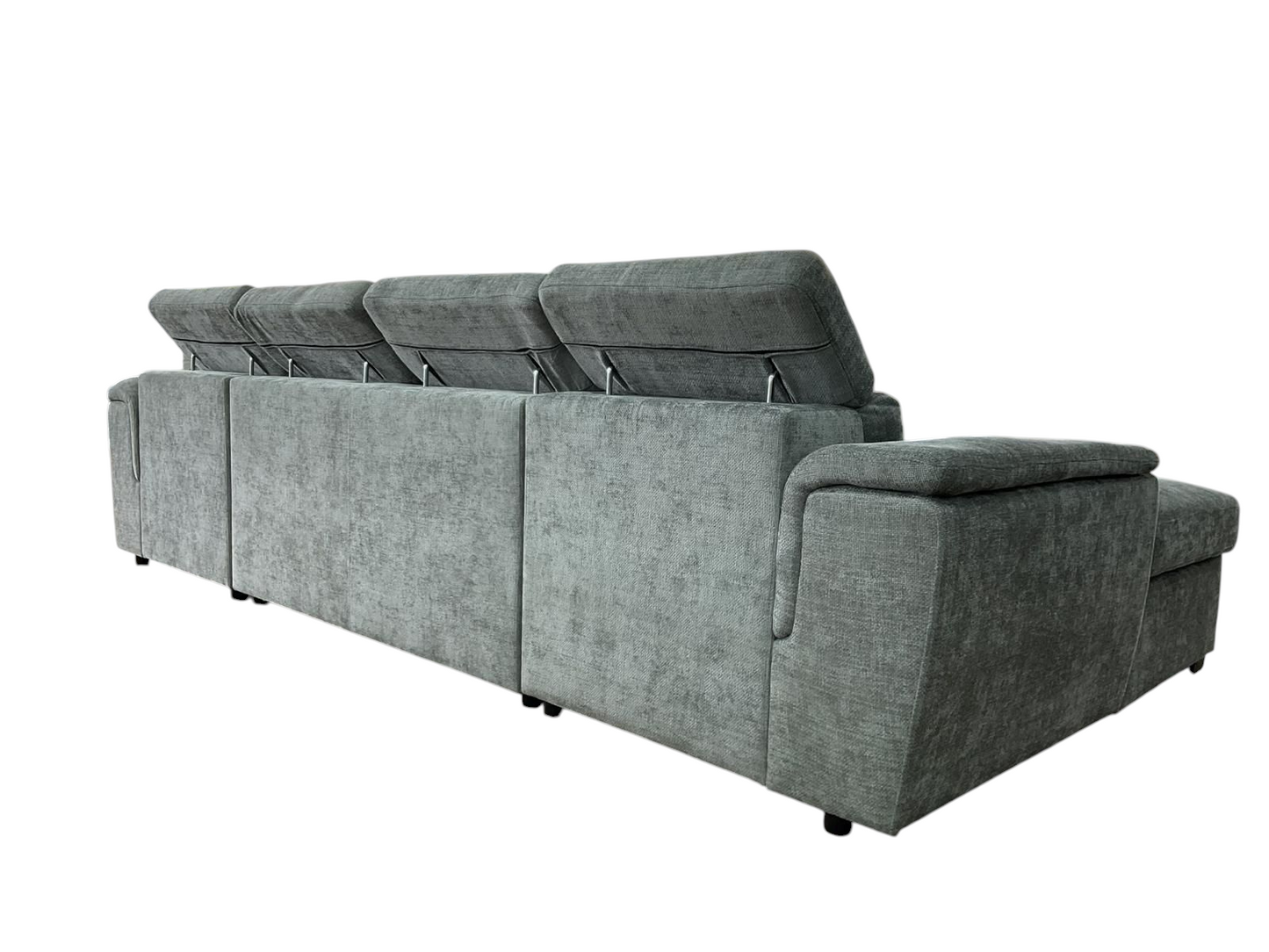 Aaliyah Large Grey U- Shape Sofabed