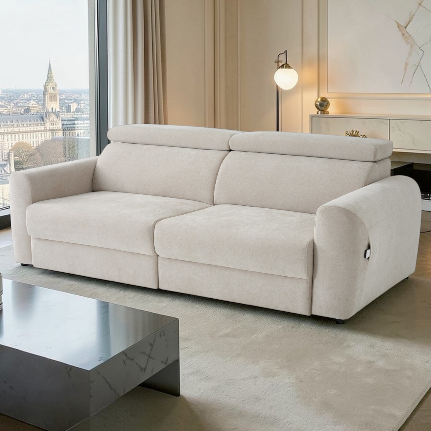 Kingsley Electric Extension 3 Seater Cinema Sofa