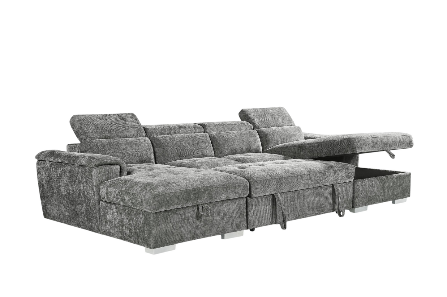 Aaliyah Large Grey U- Shape Sofabed