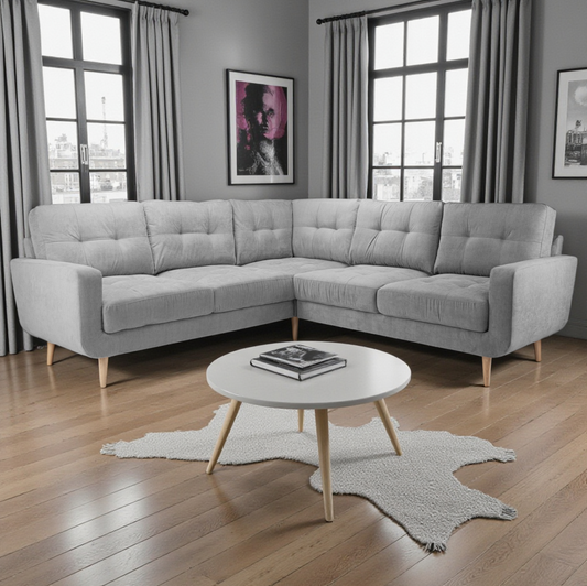 Aura Grey Corner Sofa