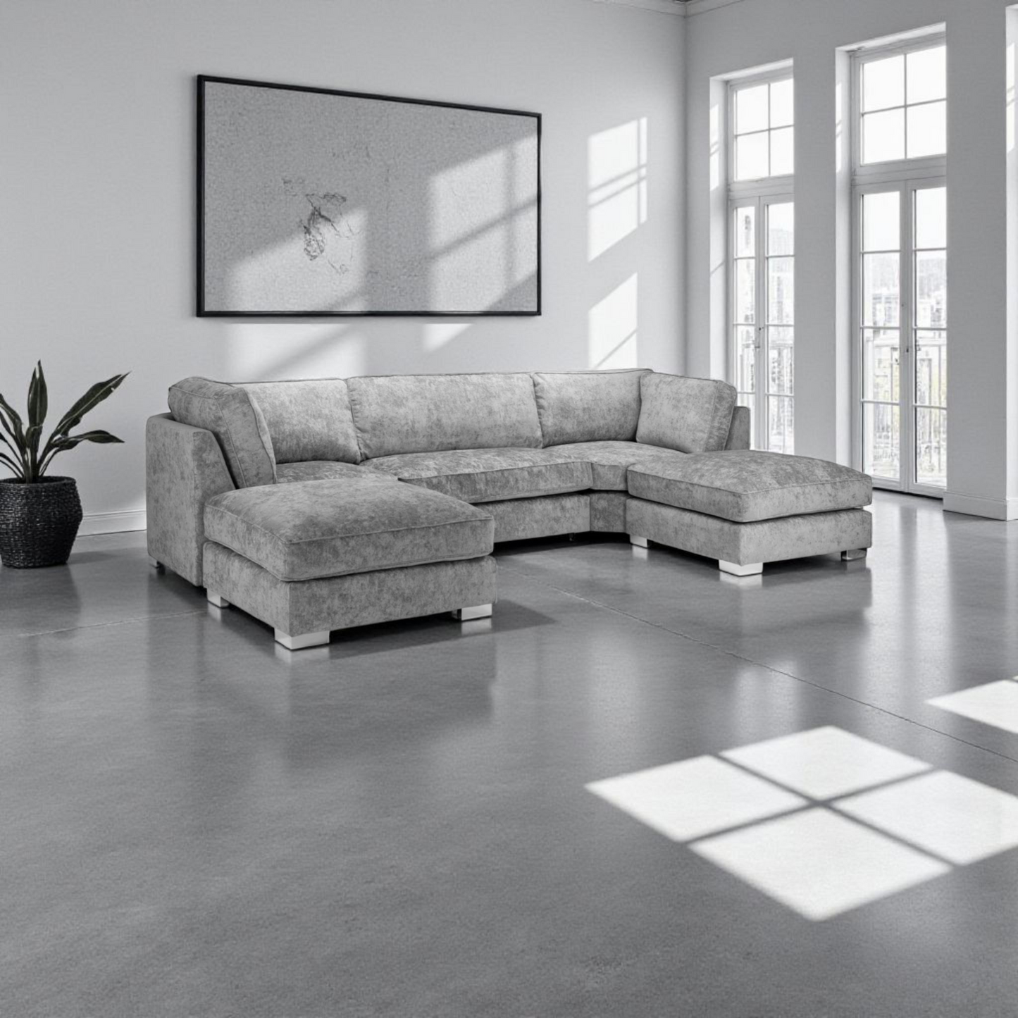 Bishop Full Back U Shape Sofa