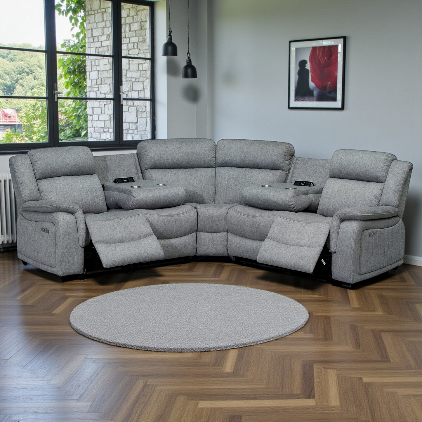 Leigh Harbour Electric Recliner Corner Sofa